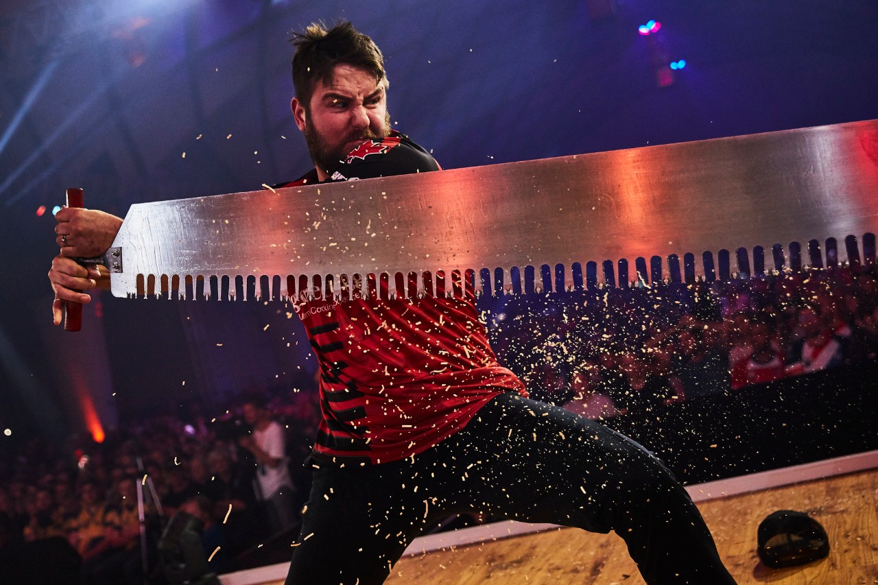Timbersports Press area